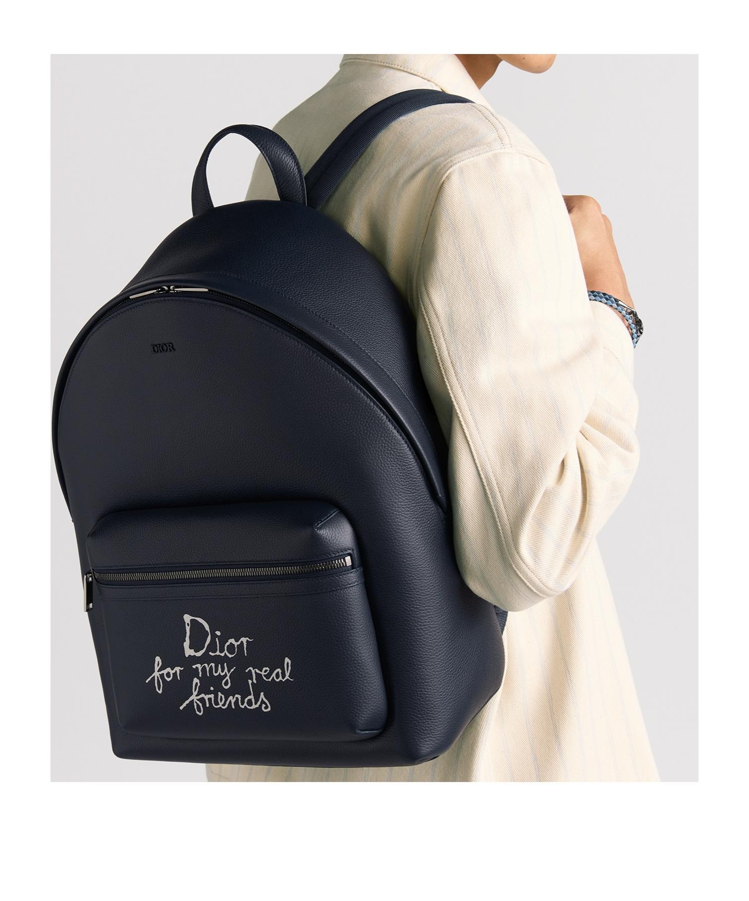 【DIOR】DIOR AND HYLTON NEL Rider 2.0 ジップ付きバックパック Dior DIOR AND HYLTON NEL Rider 2.0 Zipped Backpack | REVERSIBLE