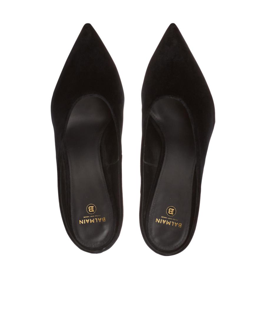 【Balmain】MULE RUBY LOGO◆CN0UR003LNEL Balmain Ruby 95mm Leather Mules | Black | FARFETCH AU