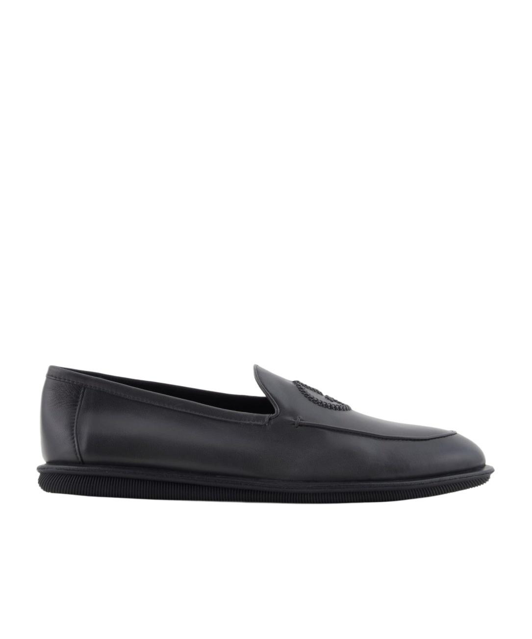 Giorgio Armani Almond Toe Slip-On Loafers in Blue for Men | Lyst