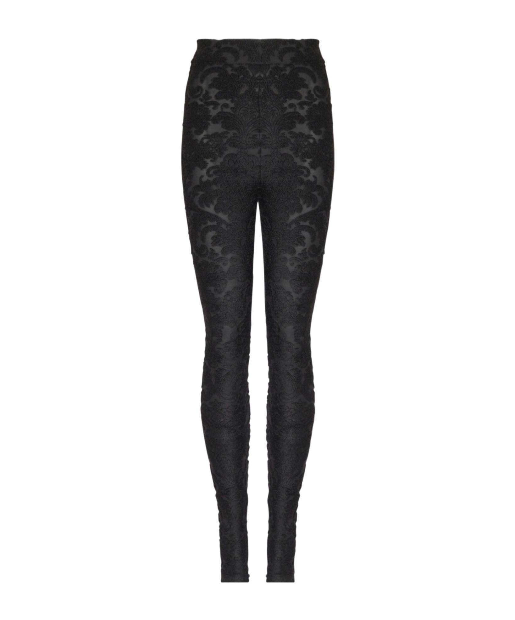 【送料&関税込】Balmain Leggings In Black Viscose Balmain Black Viscose Zipped Leggings Balmain