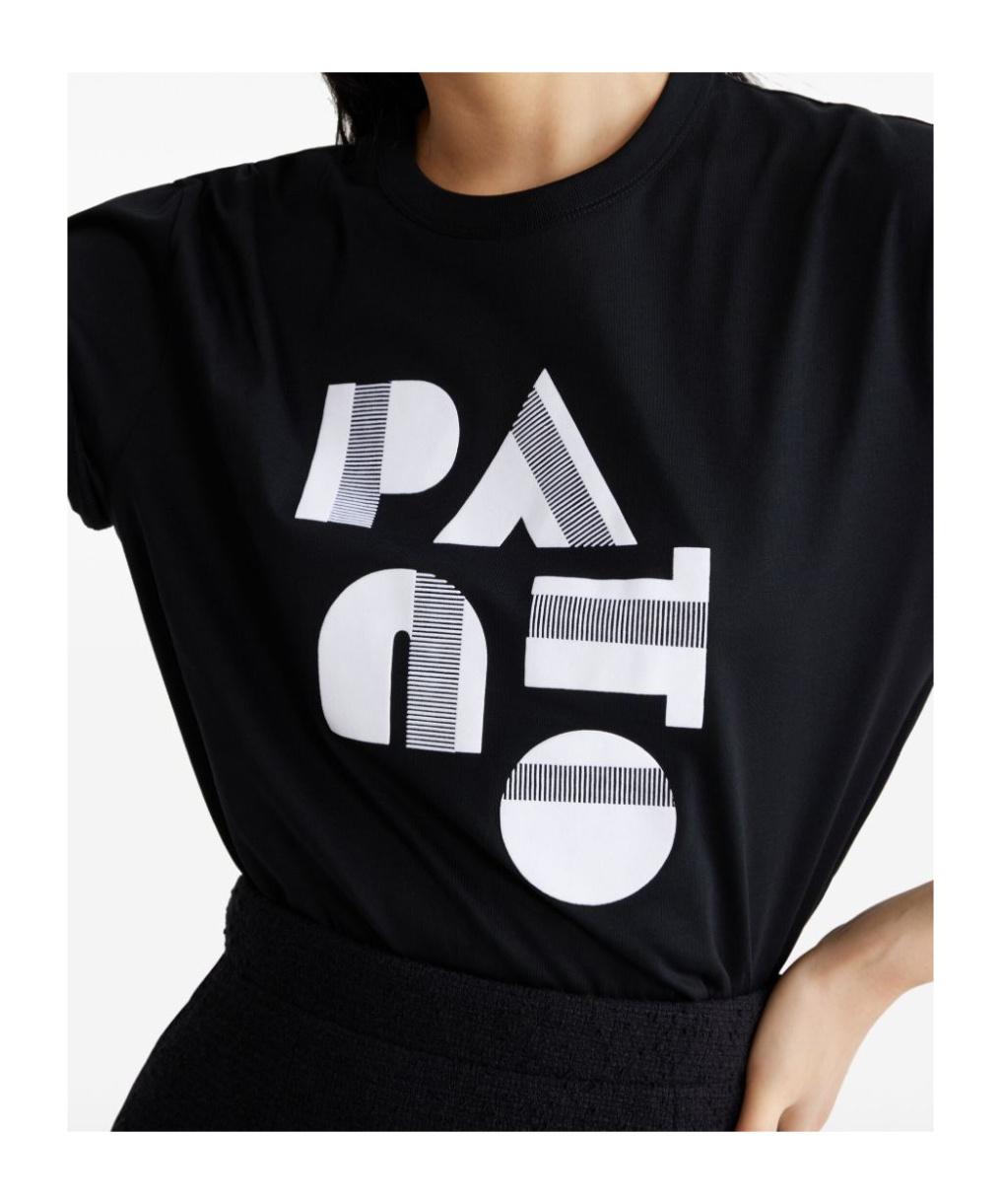 関税込み Patou Art Deco Tシャツ Patou Art Deco Cotton T-Shirt in Black | Lyst