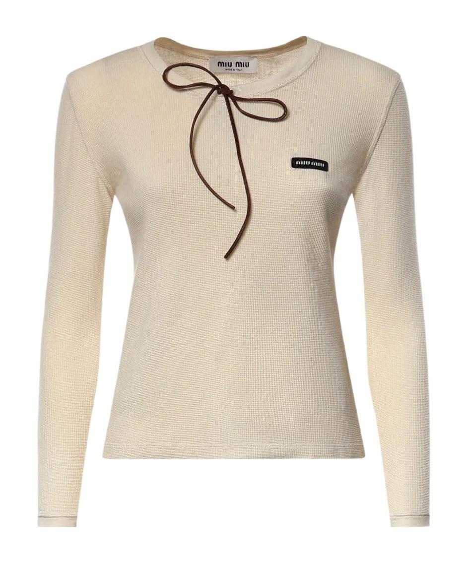 Miu Miu Long-sleeved tops for Women | Online Sale up to 43% off | Lyst