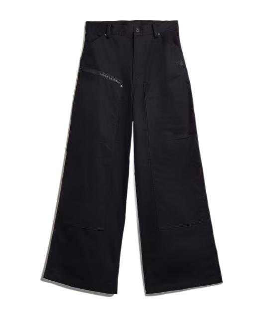 y3さま◎twill wide trousers ADIDAS ORIGINALS + Y-3 twill wide-leg pants | NET-A-PORTER