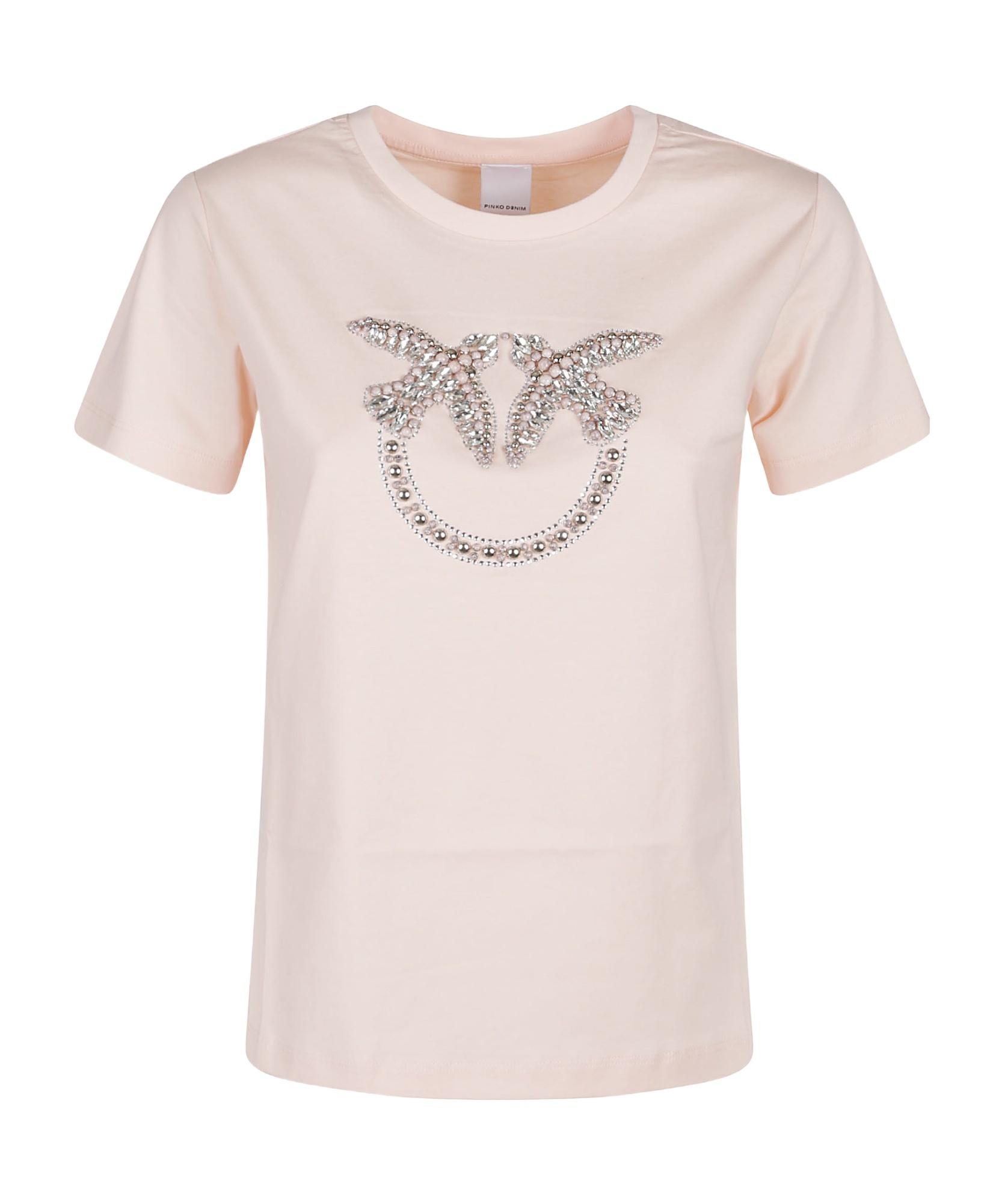 Pinko Tshirt in Pink | Lyst