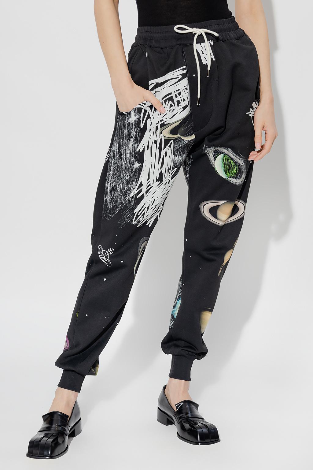 フィットネスボトムス Vivienne Westwood Jogging Pants With Spray Print Orb Vivienne Westwood | Spray Orb Joggers | Closed Hem Fleece