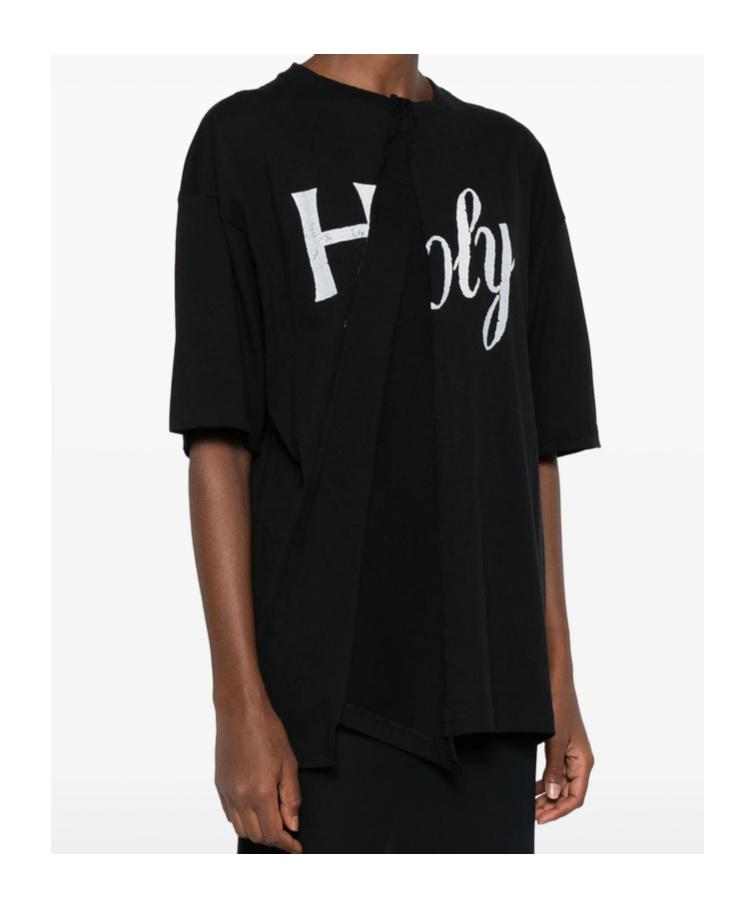 Tシャツ・カットソー ANN DEMEULEMEESTER Women Tops B0012329FA434 099 BLACK Deana Long Sleeve Top – Ann Demeulemeester