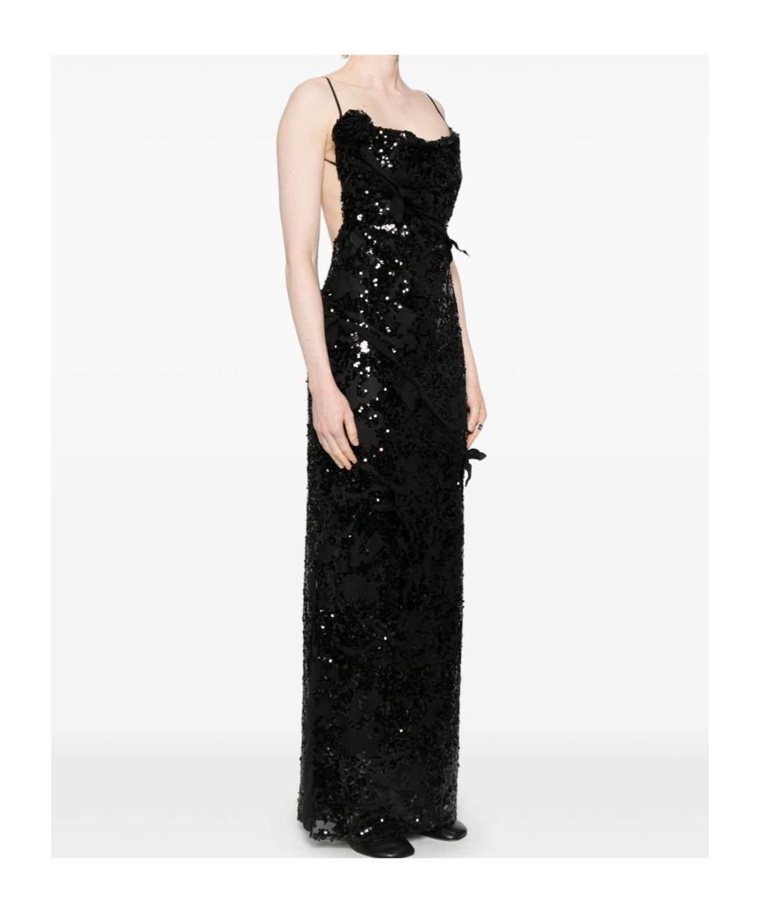 coperni glitter dress Coperni Blue Sheer Lace Crochet Sequin Cut Out Dress Gown  PaumLosAngeles