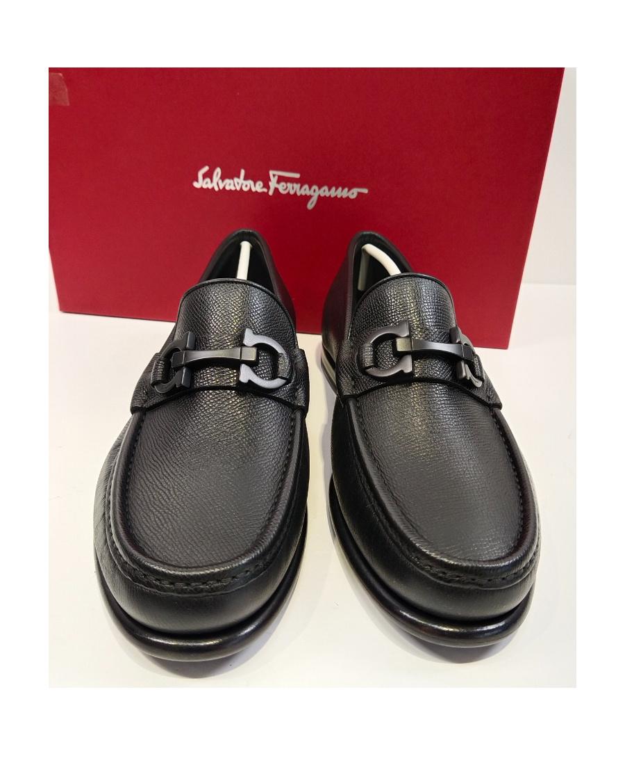 Ferragamo Logo Plaque Slip-On Loafers Gancini buckle loafer - Men | Ferragamo main image 3