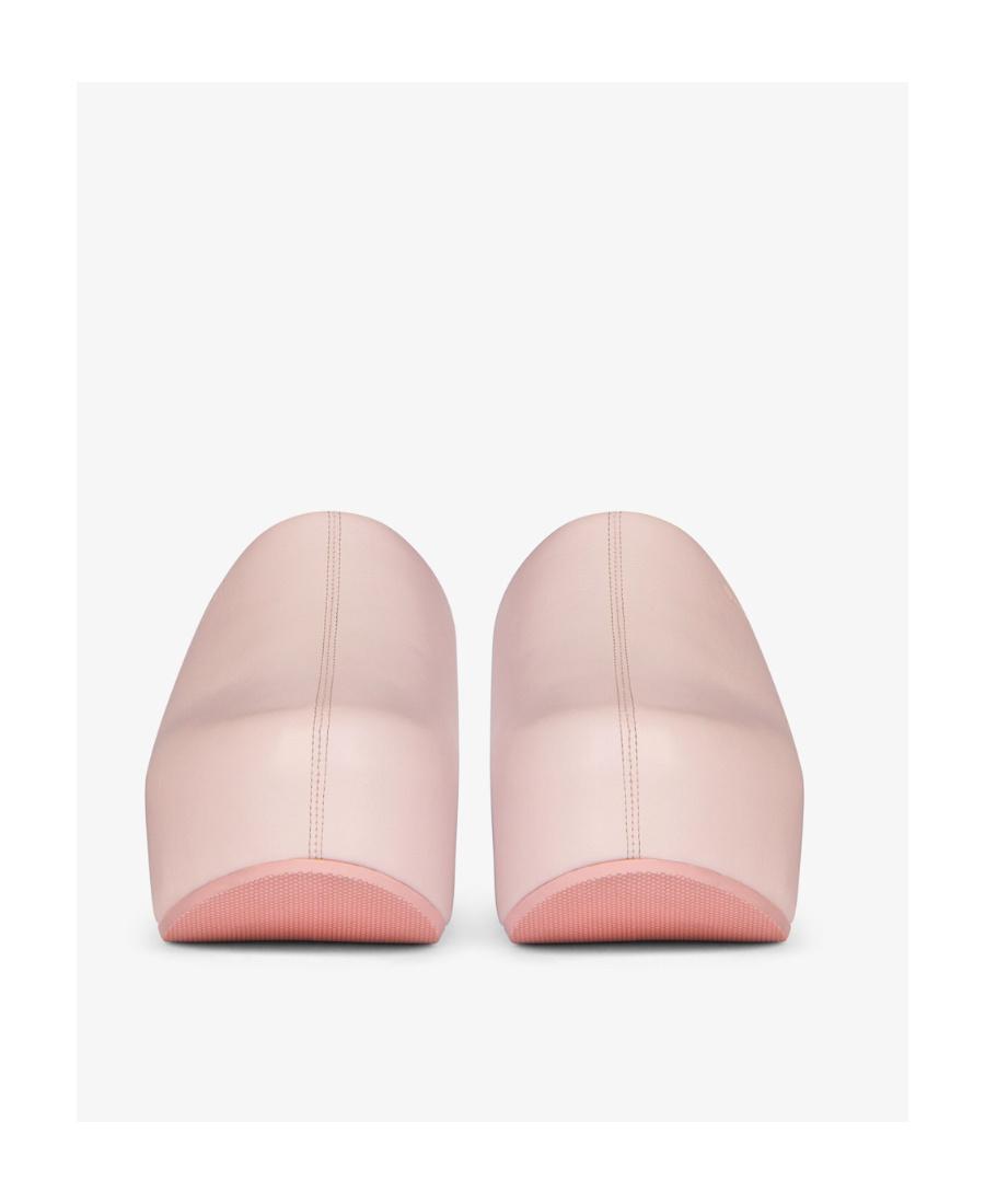 パンプス GIVENCHY Pastel Pink Leather G Clog Mules sz 7.5 / 37.5 GIVENCHY Pink Leather G-Chain Logo Slingback