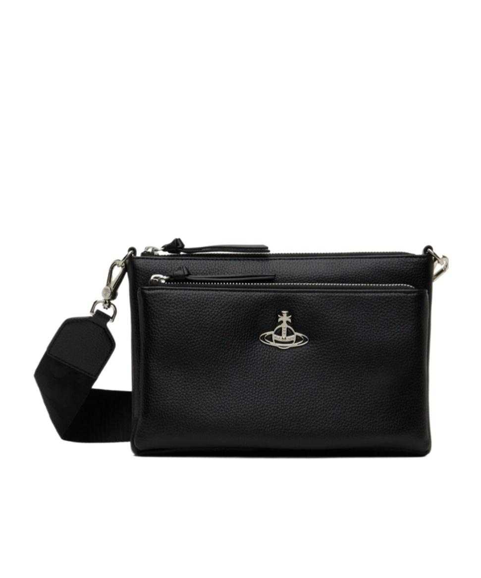 Vivienne Westwood Penny Db Logo Crossbody Bag in Black for