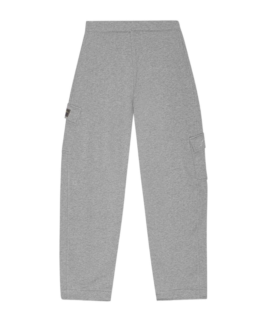 パンツ Ganni Loose fit logo pants gray blue T3382758 T3382758SS23 Ganni Track pants and sweatpants for Women | Online Sale up