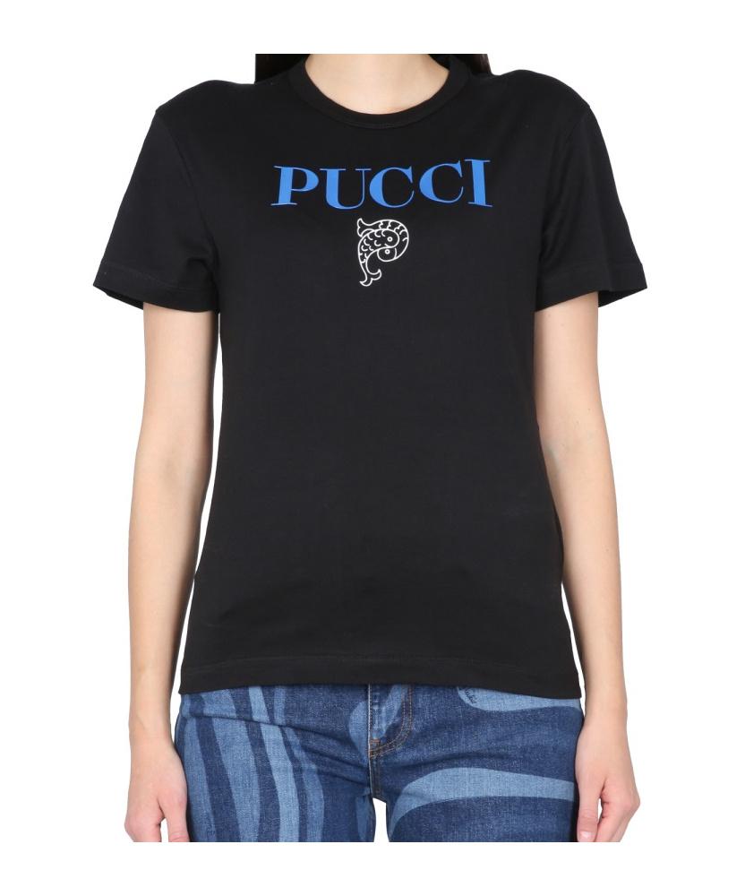 Tシャツ・カットソー Emilio Pucci T-shirt with logo Black 4UTP984U983999_V1_grande.jpg?v