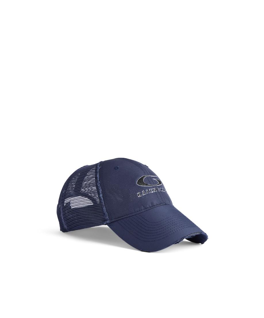 バレンシアガ Perforated Website Cap メッシュキャップ Balenciaga Perforated Trucker Cap in Blue for Men | Lyst