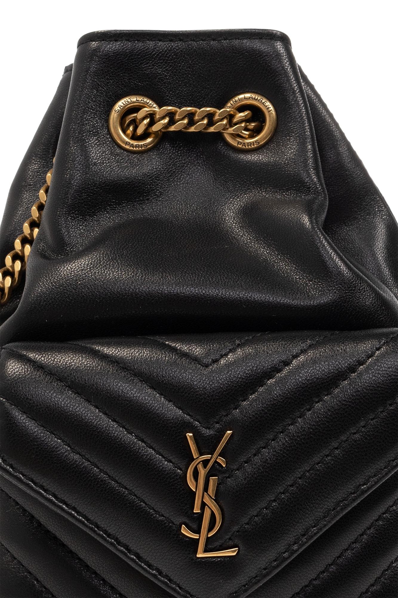 Ysl quilted backpack sale