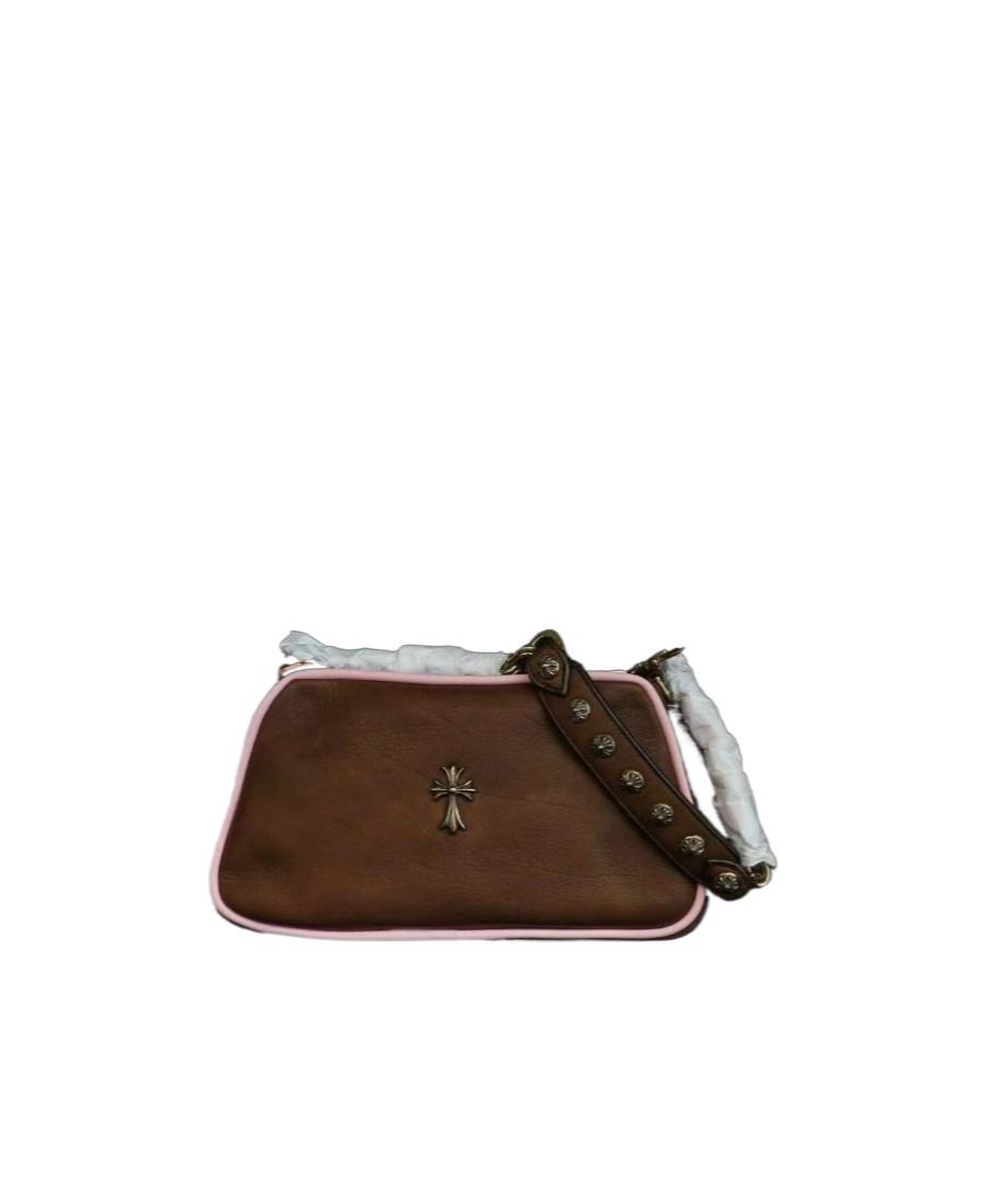 Chrome Hearts Zipper Shoulder Bag in Brown for Men | Lyst