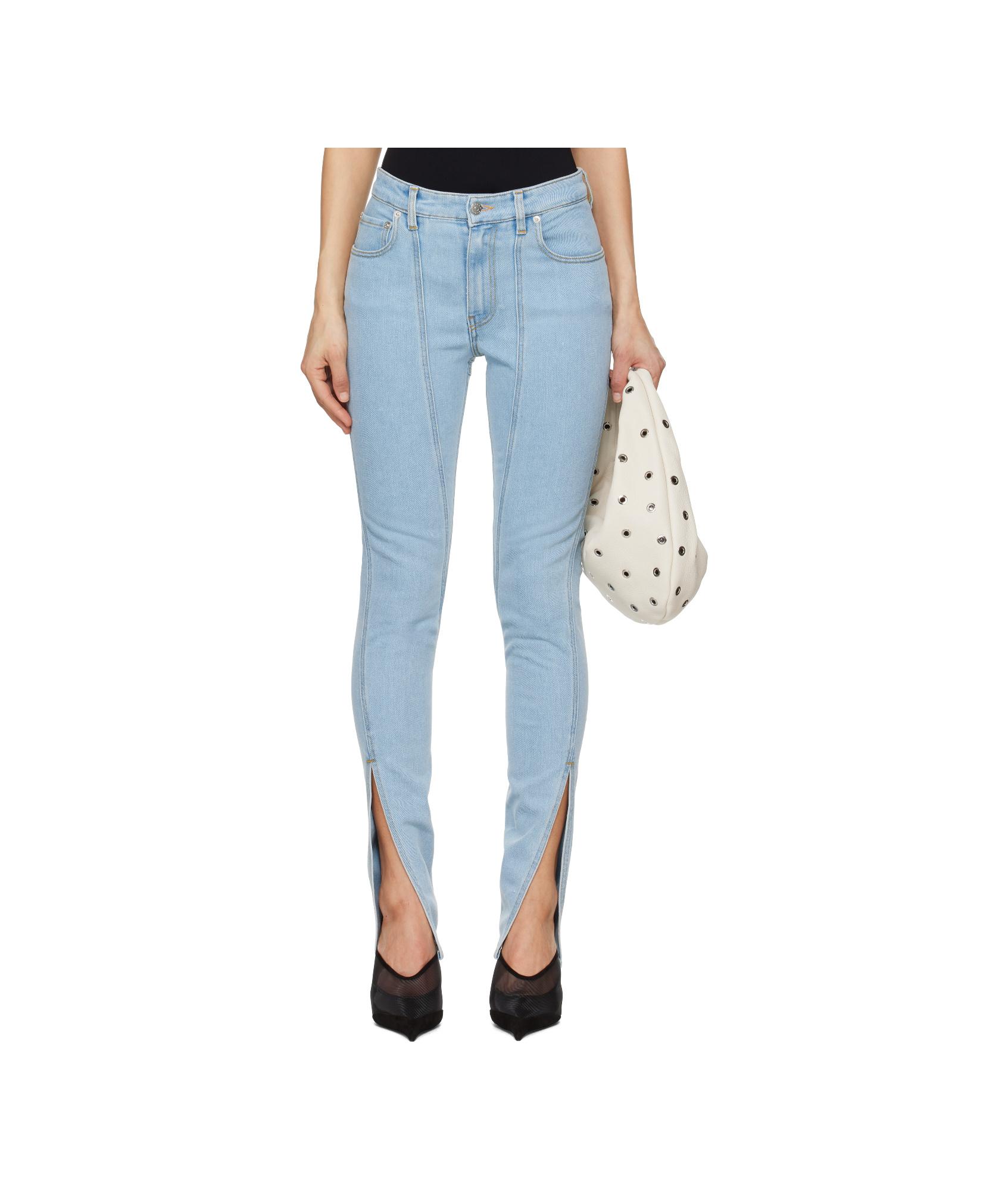 デニム・ジーパン MUGLER Woman Jeans Blue PA0398242 6048 Mugler Outlet: Pants woman - Blue | Mugler jeans