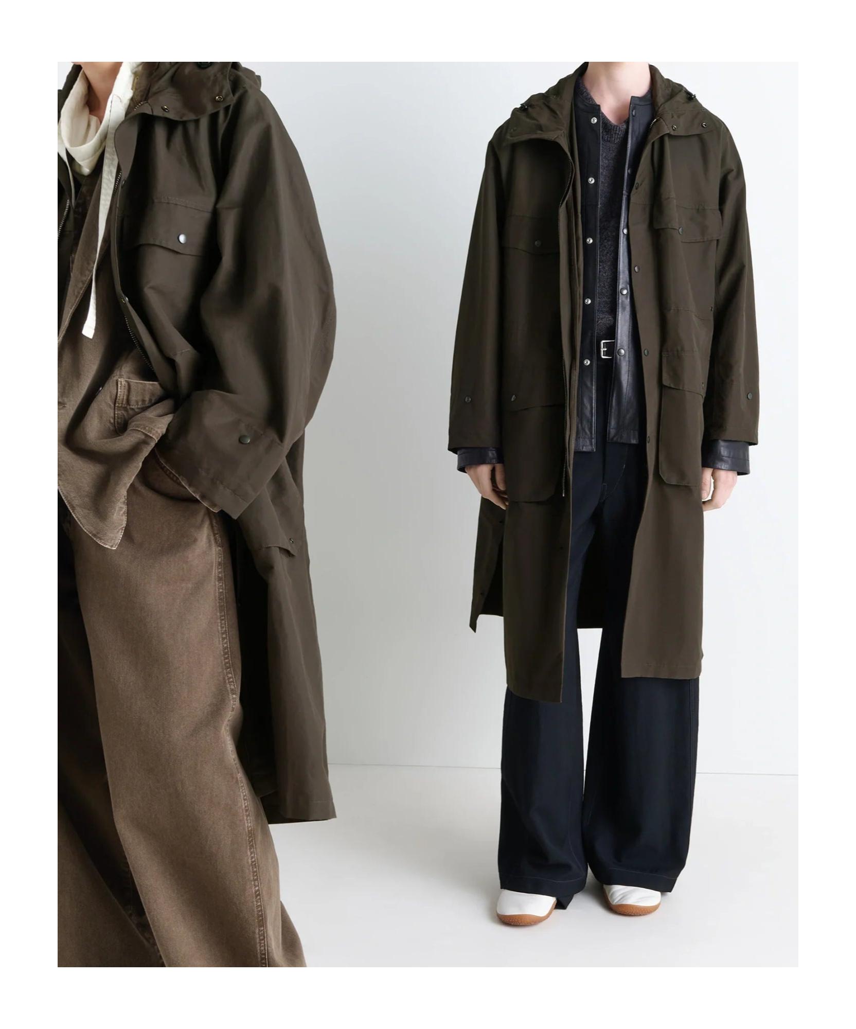 Lemaire Pocket-Detail Hooded Raincoat in Black for Men | Lyst