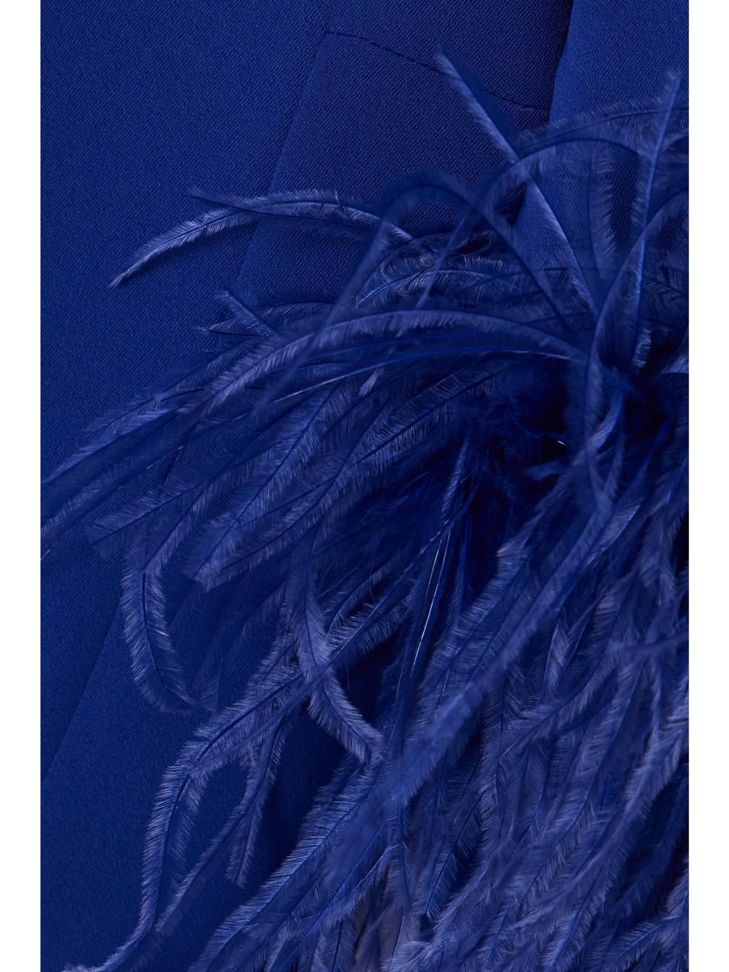 16arlington blue feather dress 16arlington minelli feather trim dress in baby blue available for SALE in size 10 uk (6 us) Sale price: 10,000 mxn Retail price: 23,729 mxn