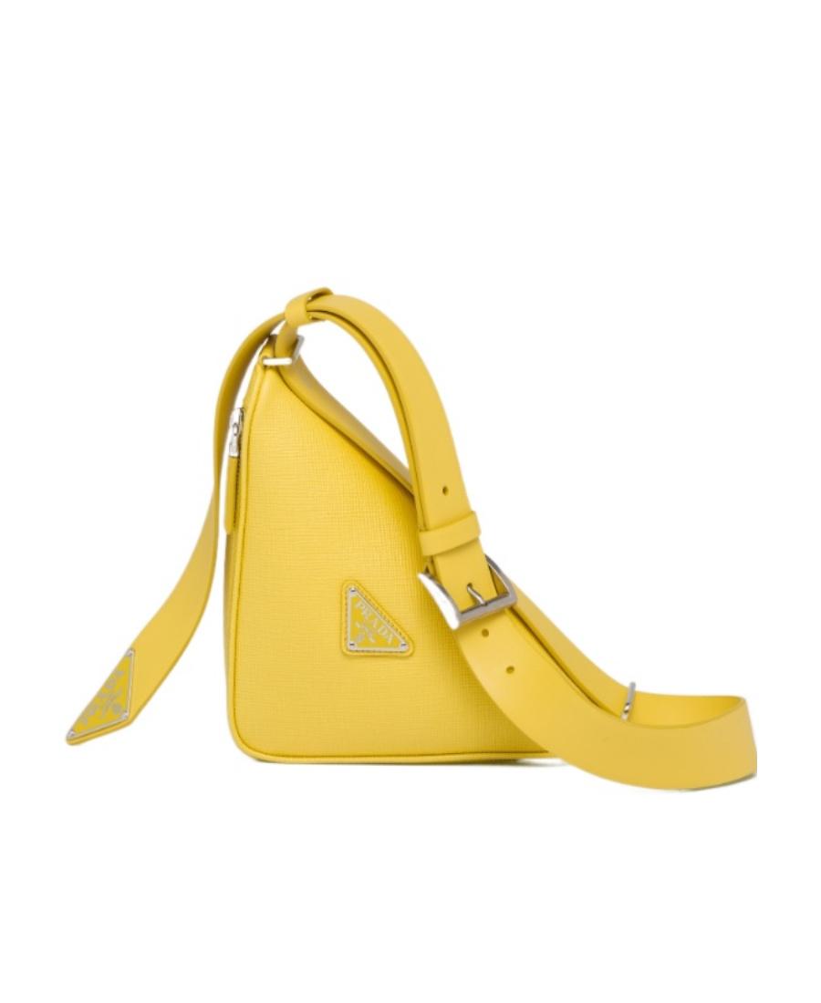 Prada Saffiano Leather Belt Bag in Yellow for Men | Lyst