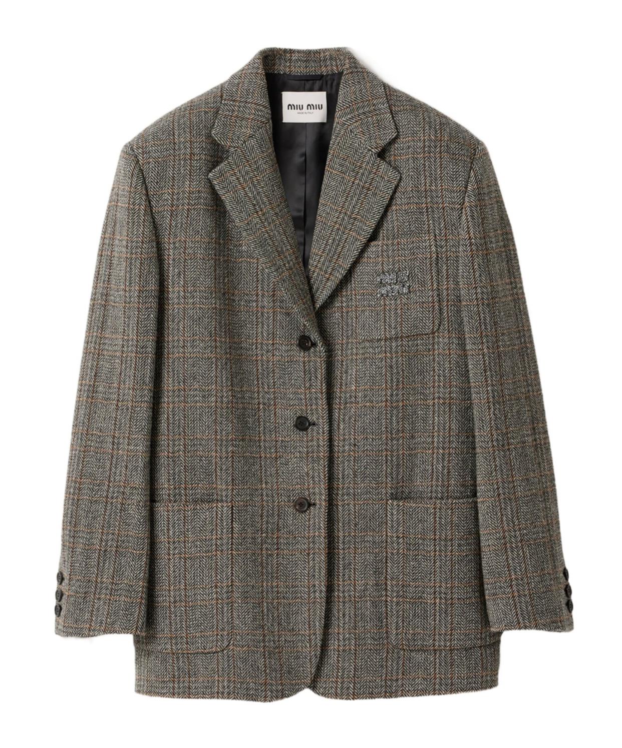 おまな MIU MIU Single-breasted jacket Miu Miu Single-Breasted Pinstripe Jacket | Saks Fifth Avenue