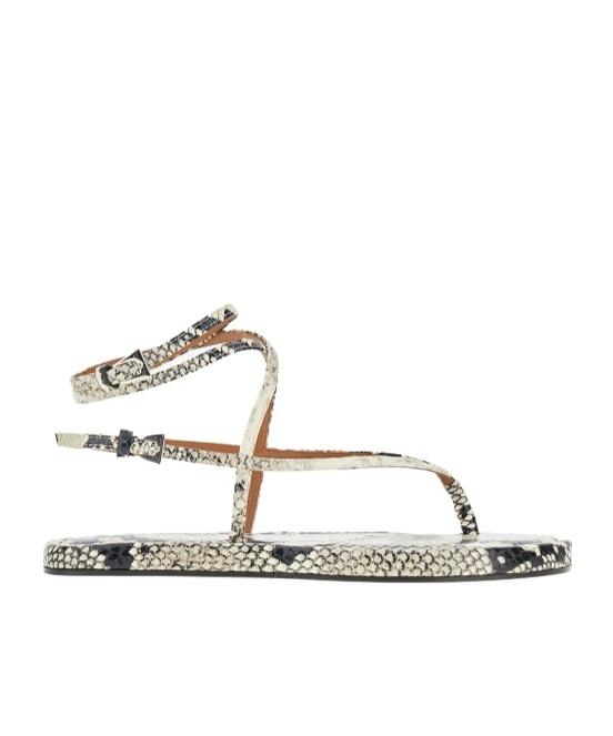 サンダル・ミュール Paris Texas Lauren Croco Flat Sandals Paris Texas Lauren Croco Flat Women's Sandals | ShopSimon