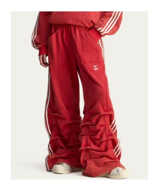 adidas Originals Adidas X Avavav Pleated Track Pants in Red