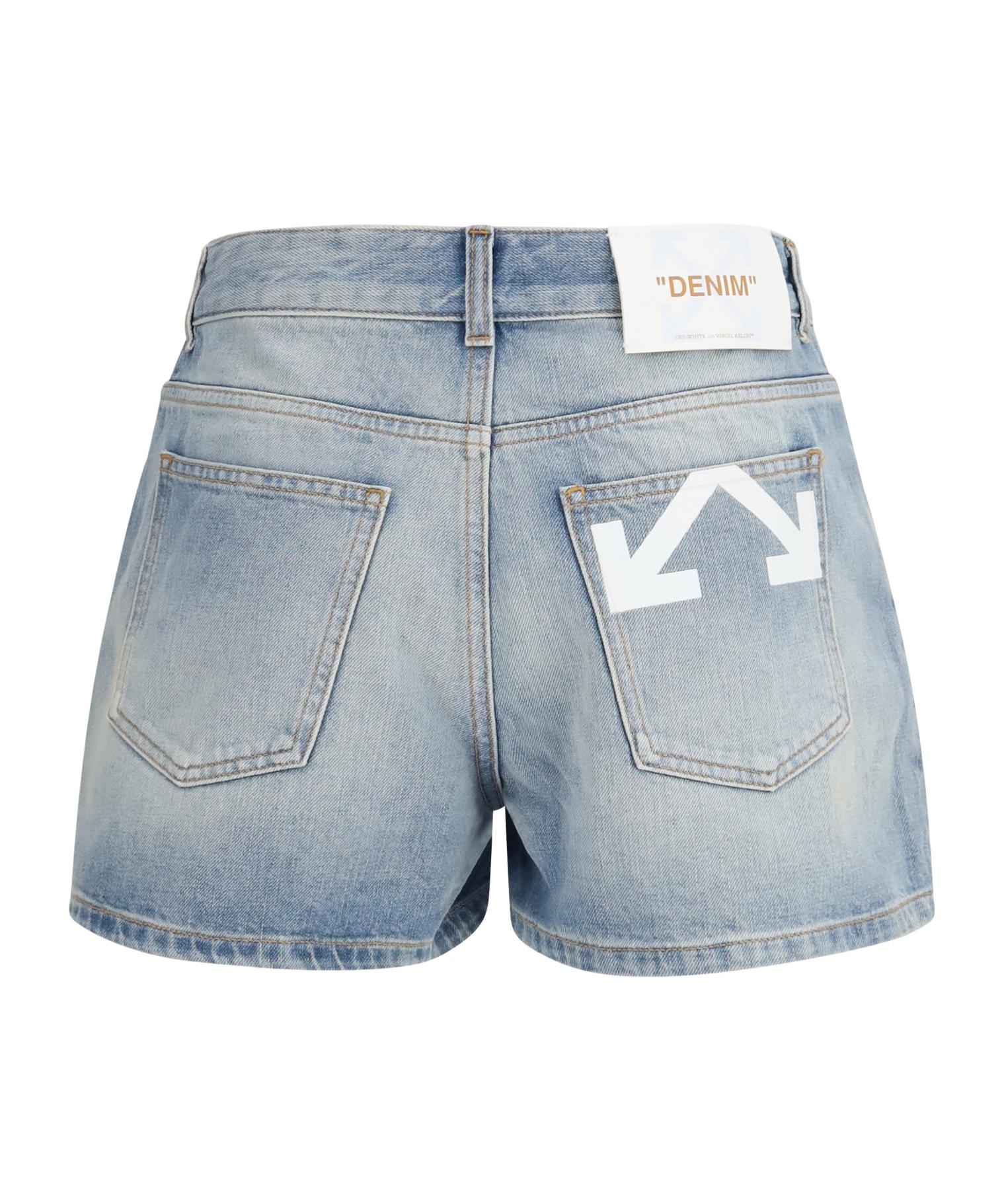 OFF-WHITE DENIM デニム ショーツ オフホワイト Off-White c/o Virgil Abloh Jean and denim shorts for Women