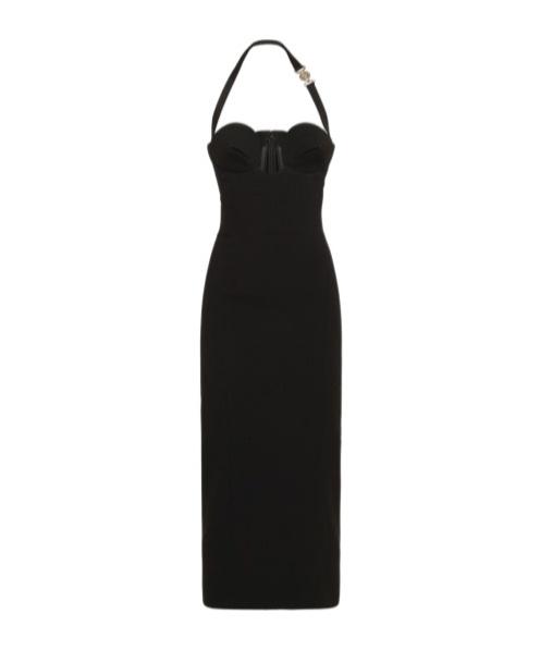 navy blue dress for baby girl Versace Jeans Couture Women's White Denim Midi Dress main image 1