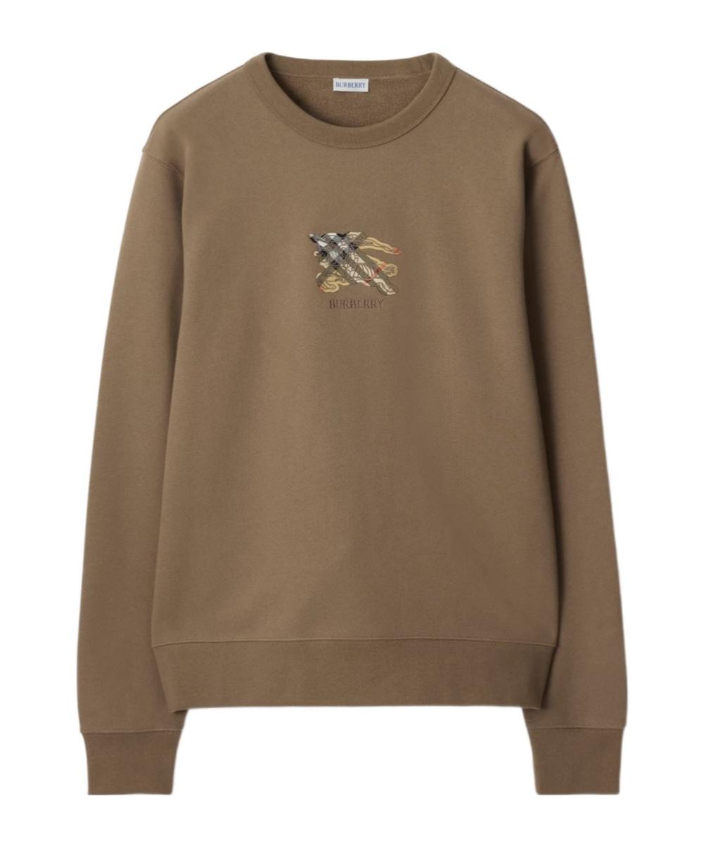 【関税&送料込】Burberry Dark Brown Cotton Blend Sweatshirt Burberry Check Hood Cotton Blend Zip Hoodie in Black/birch