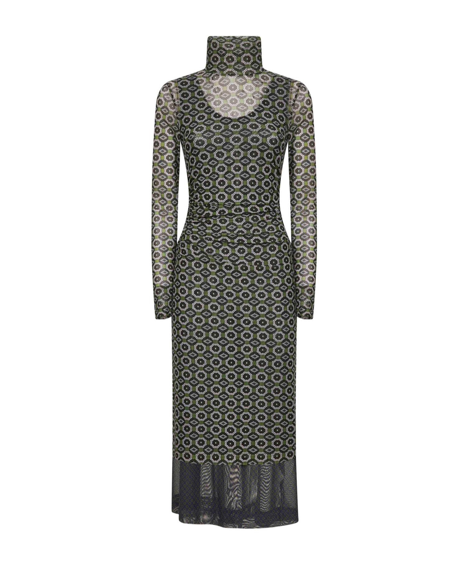 sale!【DRIES VAN NOTEN】フラワーモチーフシルクブレンドドレス Dries Van Noten Dresses for Women | Online Sale up to 75