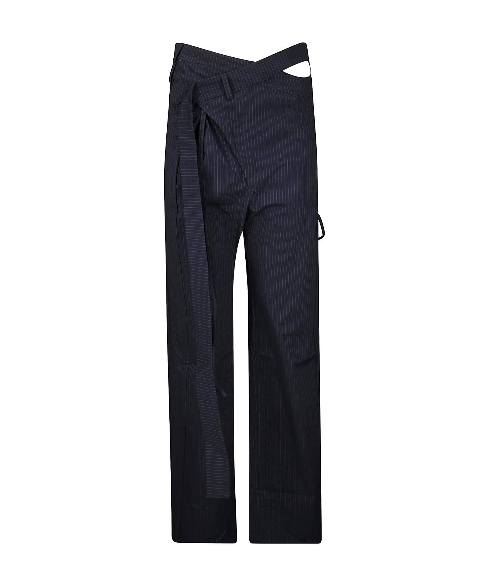 OTTOLINGER Wrap Striped Casual Pants in Blue Lyst