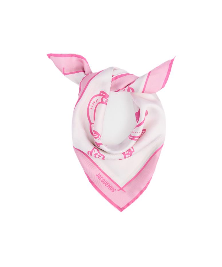 JACQUEMUS LE BANDANA PESCO ジャックムス　バンダナ Jacquemus Le Bandana Pesco Silk Scarf - Multicoloured 1