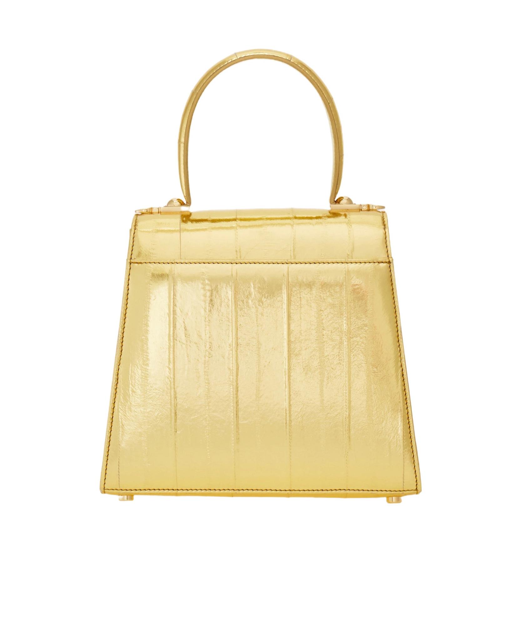 Ferragamo Iconic Top Handle (S) in Yellow | Lyst