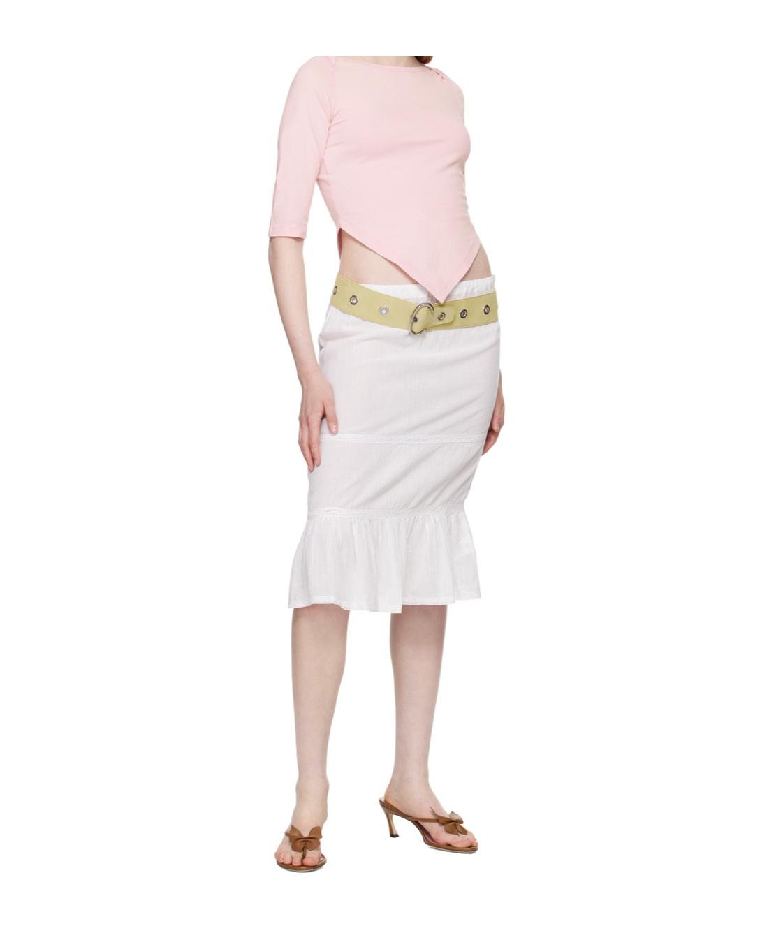 スカート GIMAGUAS Ivory Viscose Blend Skirt Gimaguas Ivory Viscose Blend Skirt In White | ModeSens