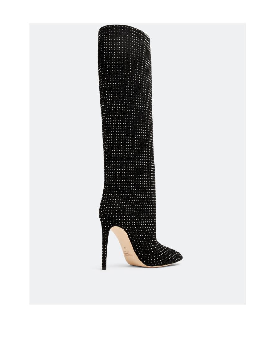 【関税込み】Paris Texas ピンク Holly Slouchy ブーツ Holly embellished knee-high boots in pink - Paris Texas