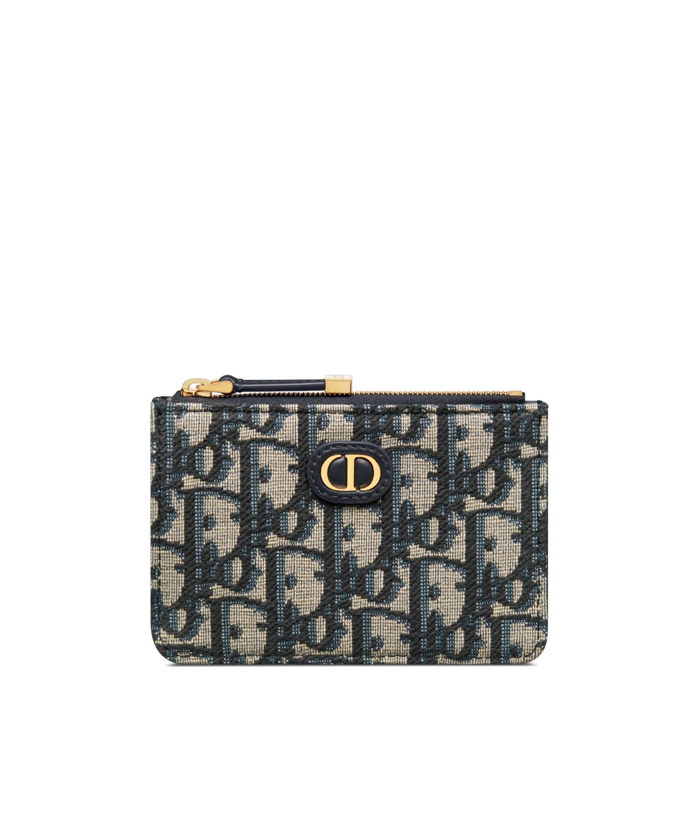 国内すぐ【Dior】30 Montaigne Marigold ジップ カードホルダー 30 Montaigne Marigold Zipped Card Holder Blue Dior Oblique