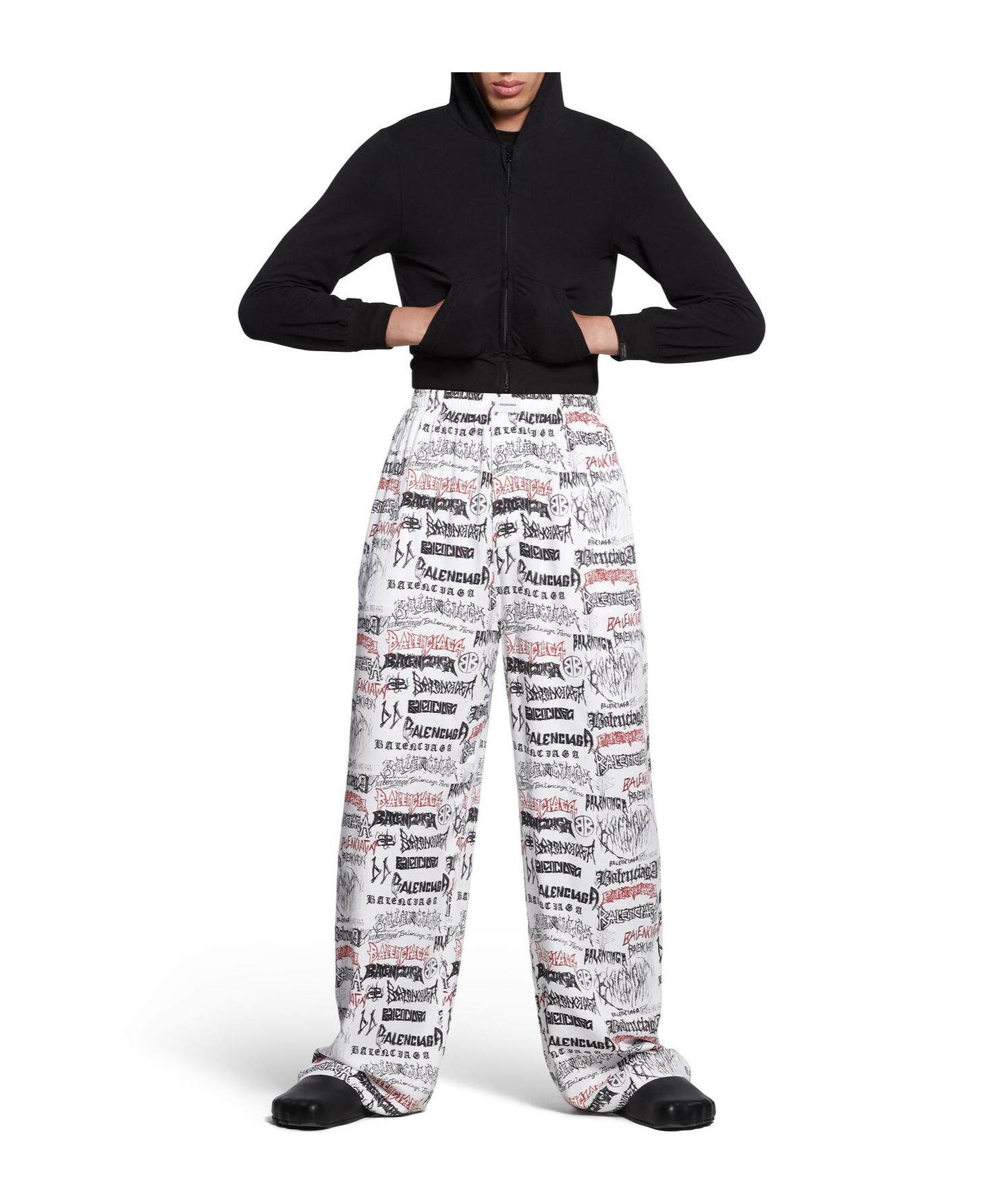［大人気！］BALENCIAGA PYJAMA PANTS 681822TRLC73001 Balenciaga Large Pyjama Pants in Blue & Navy | FWRD