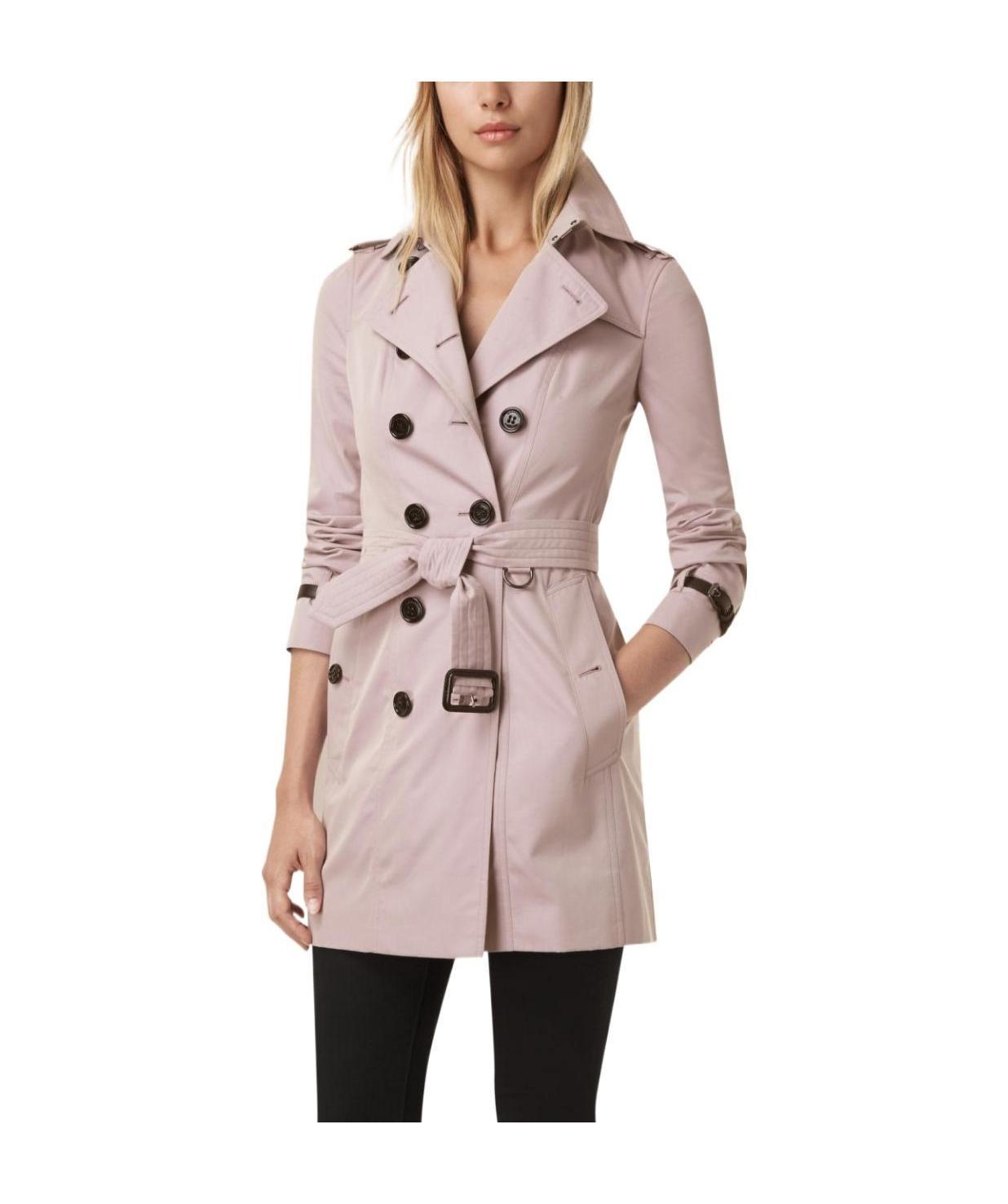 Pardessus Maillot Femme Short Double-breasted Trench Coat Women