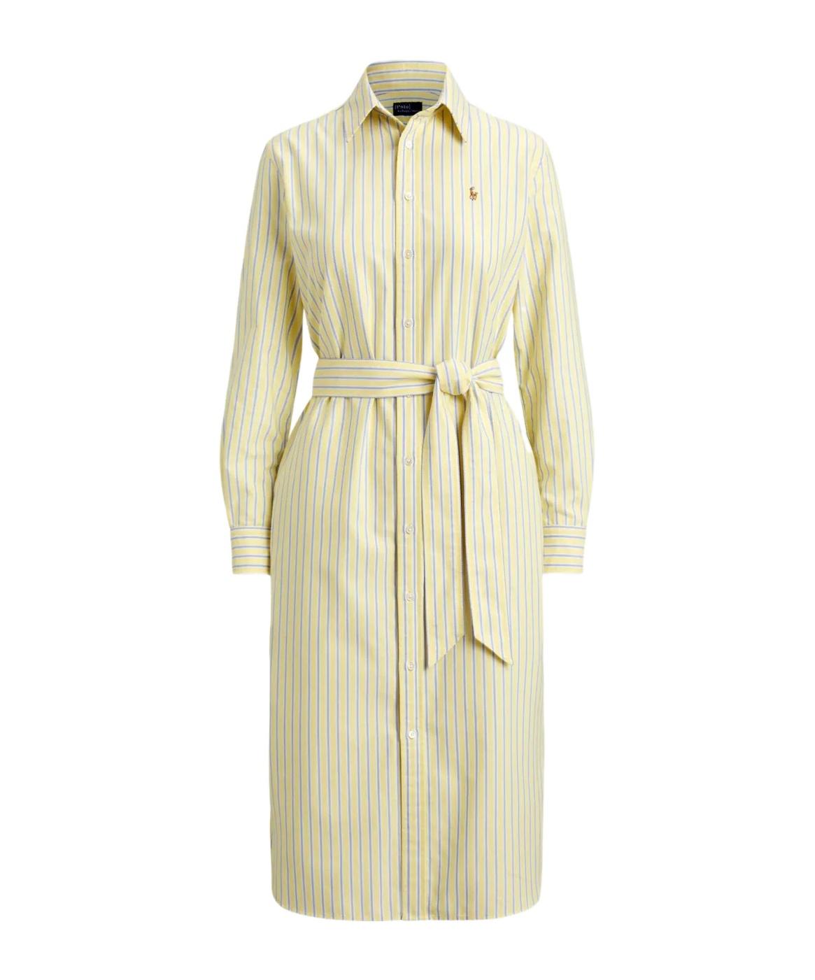 polo ralph lauren belted striped cotton shirt dress Ralph Lauren Belted Striped Cotton Shirt Dress