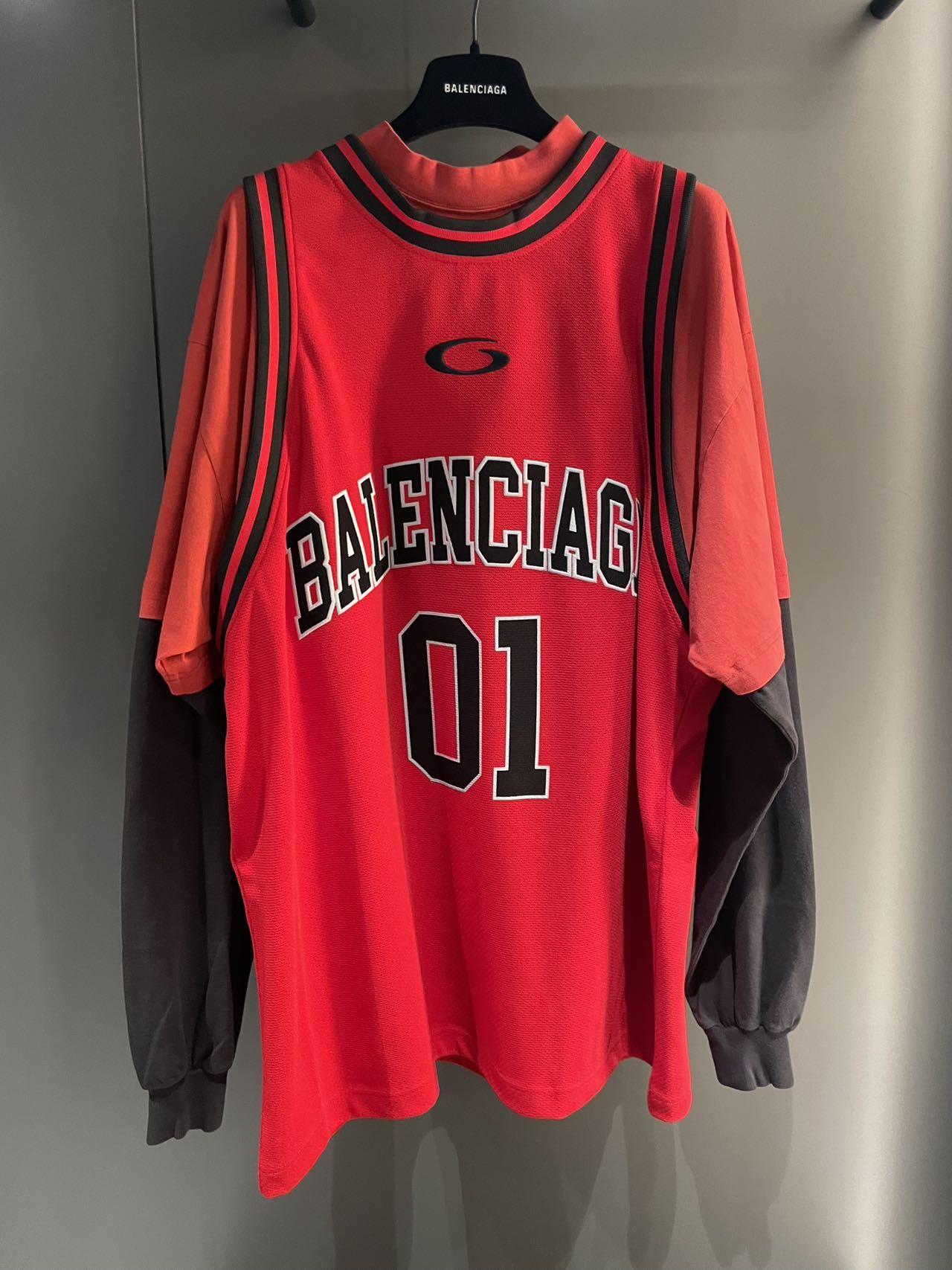 【BALENCIAGA】Basketball Series Long Sleeve T-shirt ロンT Medium-822176TRVX86400_F.jpg?v=1