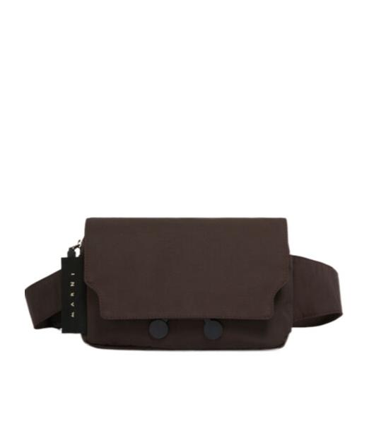☆SAND MUSEUM☆ BULLET BELT BAG Dark Brown SM1A0036 Marni Cordura Cityscape Belt Bag in Brown for Men | Lyst