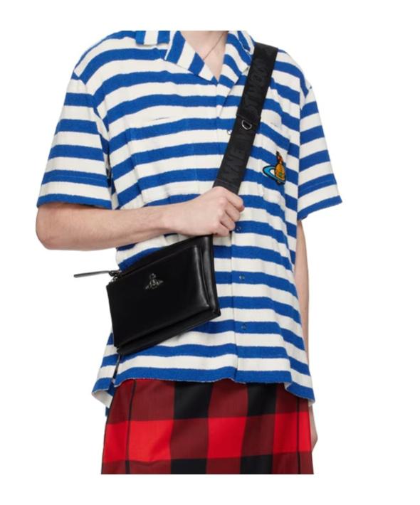 Vivienne Westwood Penny Db Logo Crossbody Bag in Black for
