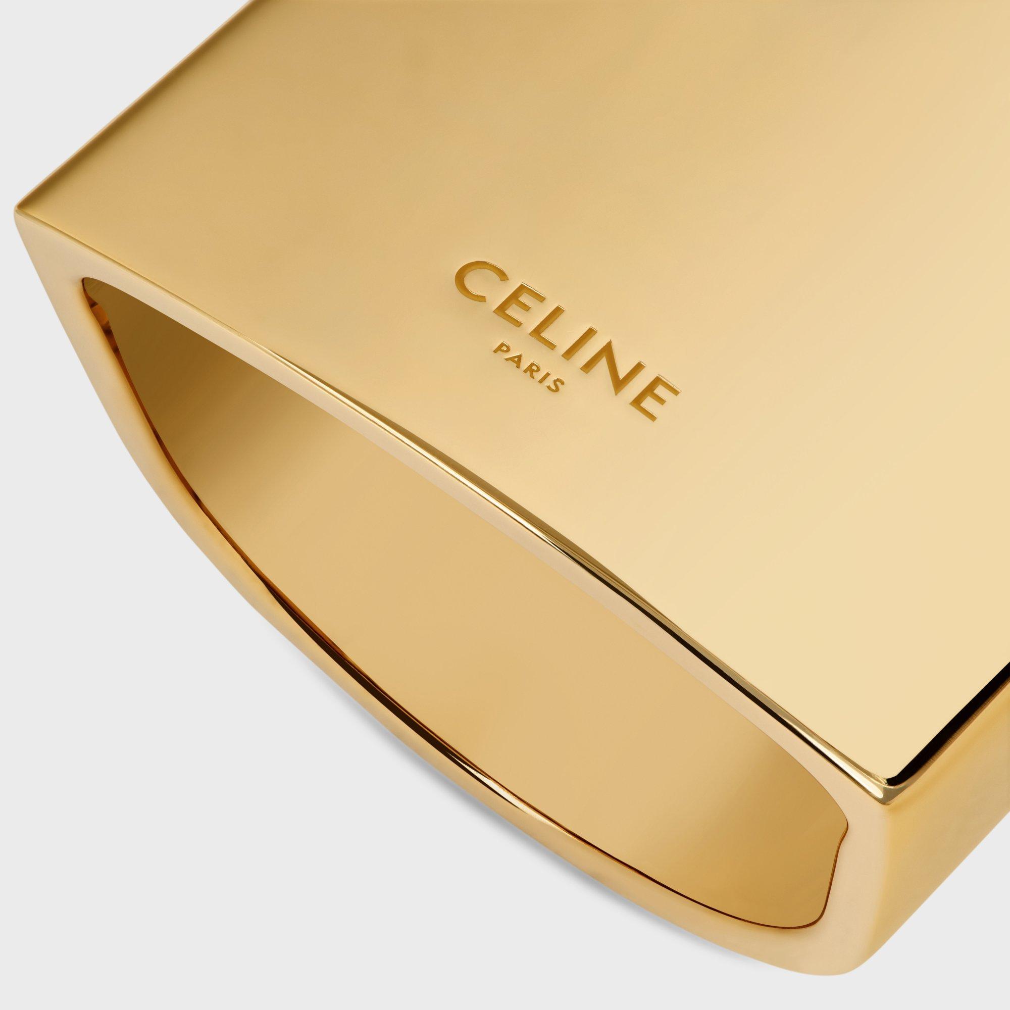 【CELINE】直営/正規店 Formes Abstraites Pyramid Ring 指輪 Celine Formes Abstraites Pyramid Ring in White | Lyst