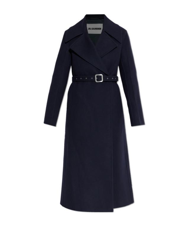 【関税＆送料込み】Jil Sander Double-Breasted Coat In Jil Sander Wool double-breasted Coat | Black | FARFETCH