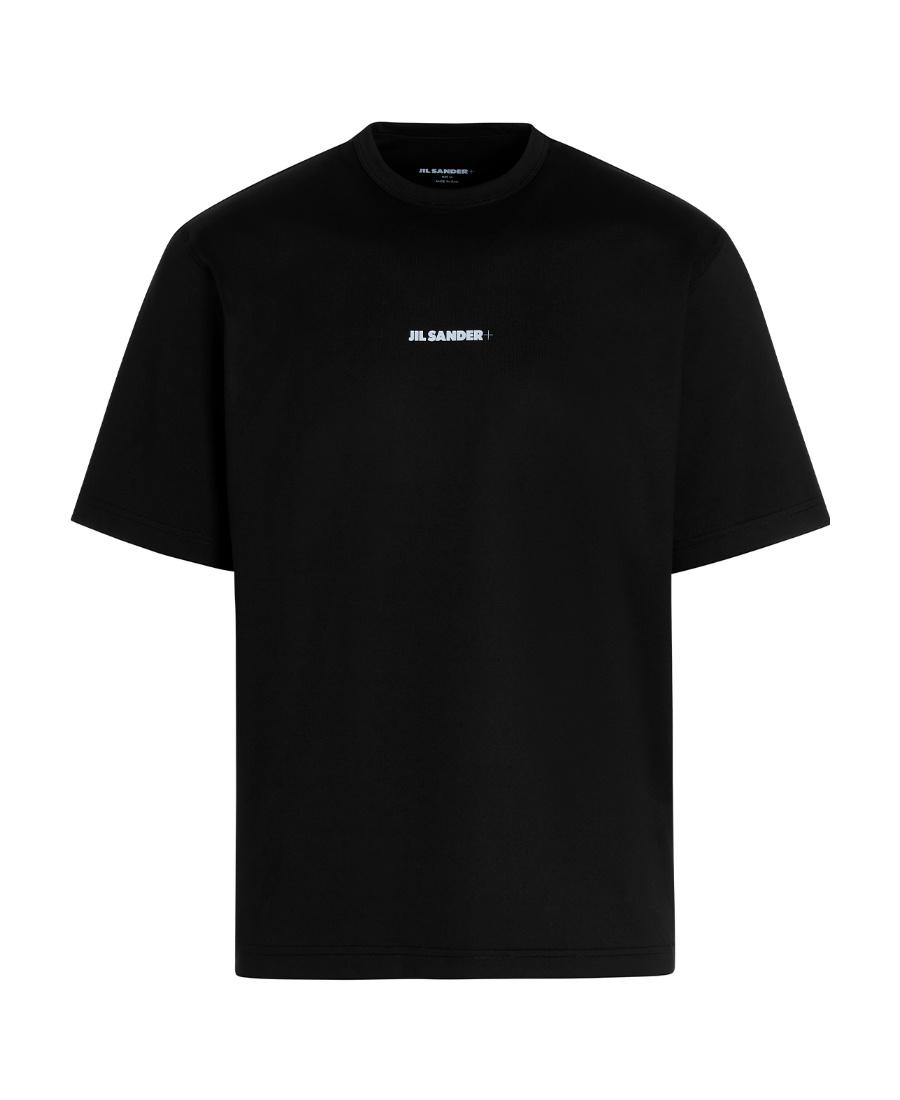 【関税＆送料込み】Jil Sander T-Shirt Crewneck Short Sleeve Jil Sander White Oversize Crewneck T-shirt With Logo Print