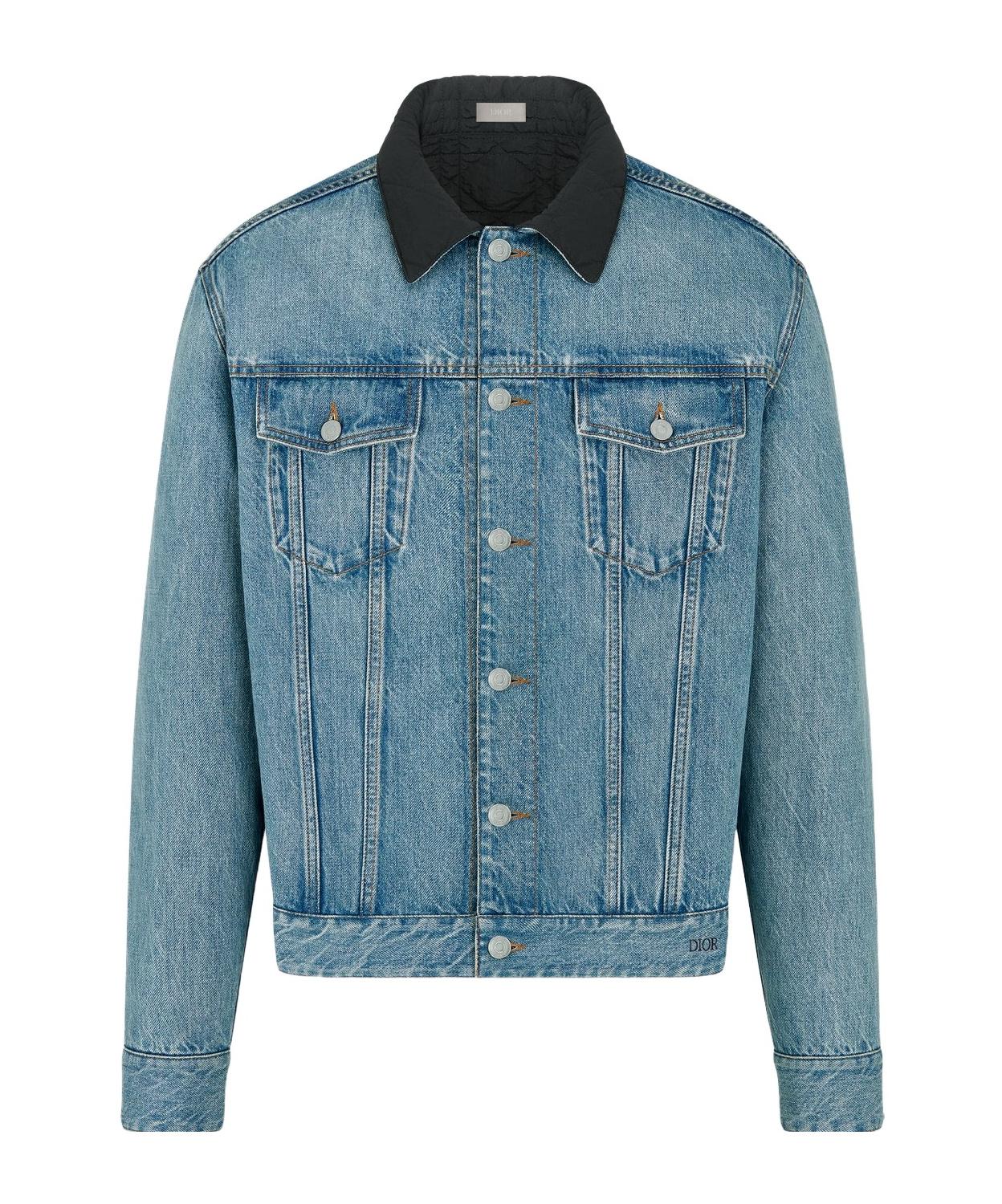 Dior Homme Reversible Cannage Jean Jacket in Blue for Men | Lyst