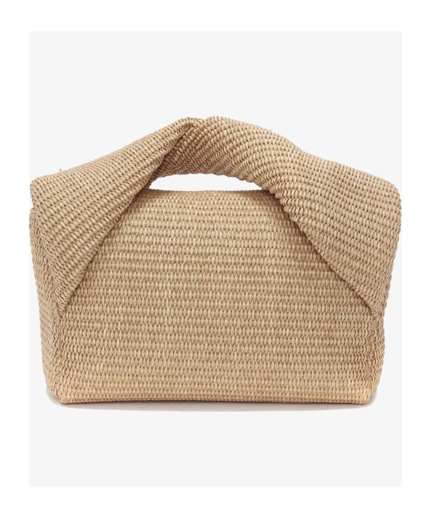 トートバッグ JW ANDERSON Fuchsia Raffia Small Cable Handbag P01008512.jpg