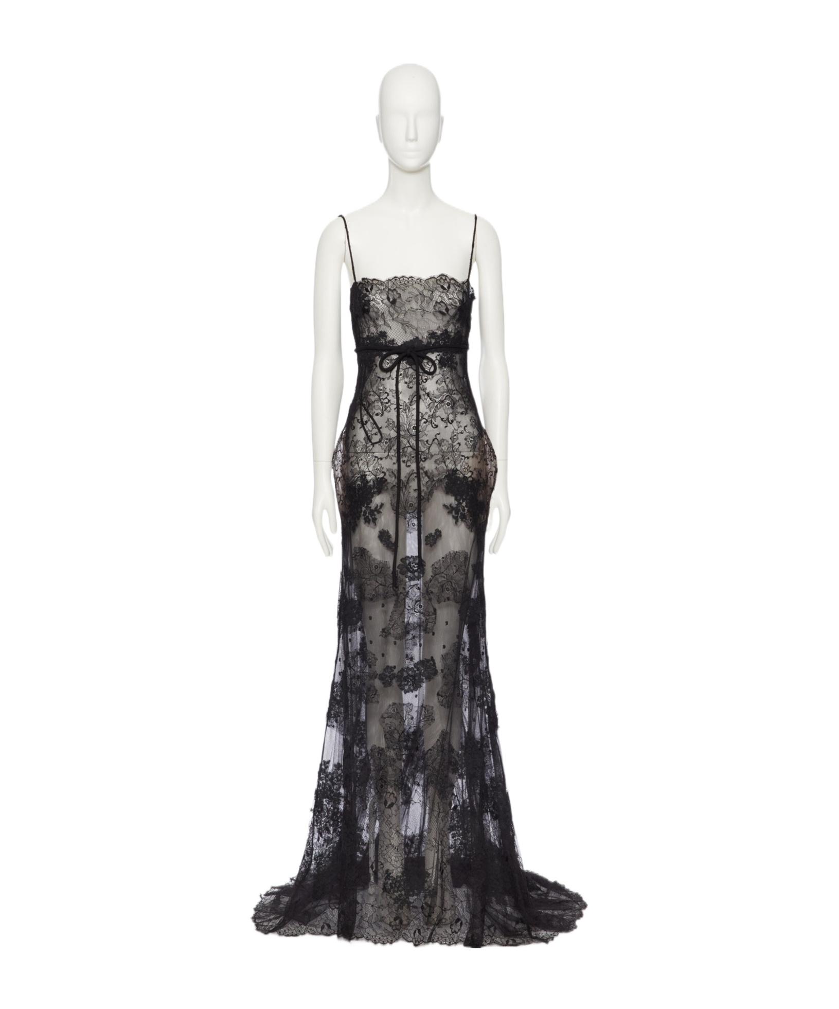 chinese dress ladies Valentino // Brown Sheer Ruffled Lace Dress – VSP Consignment