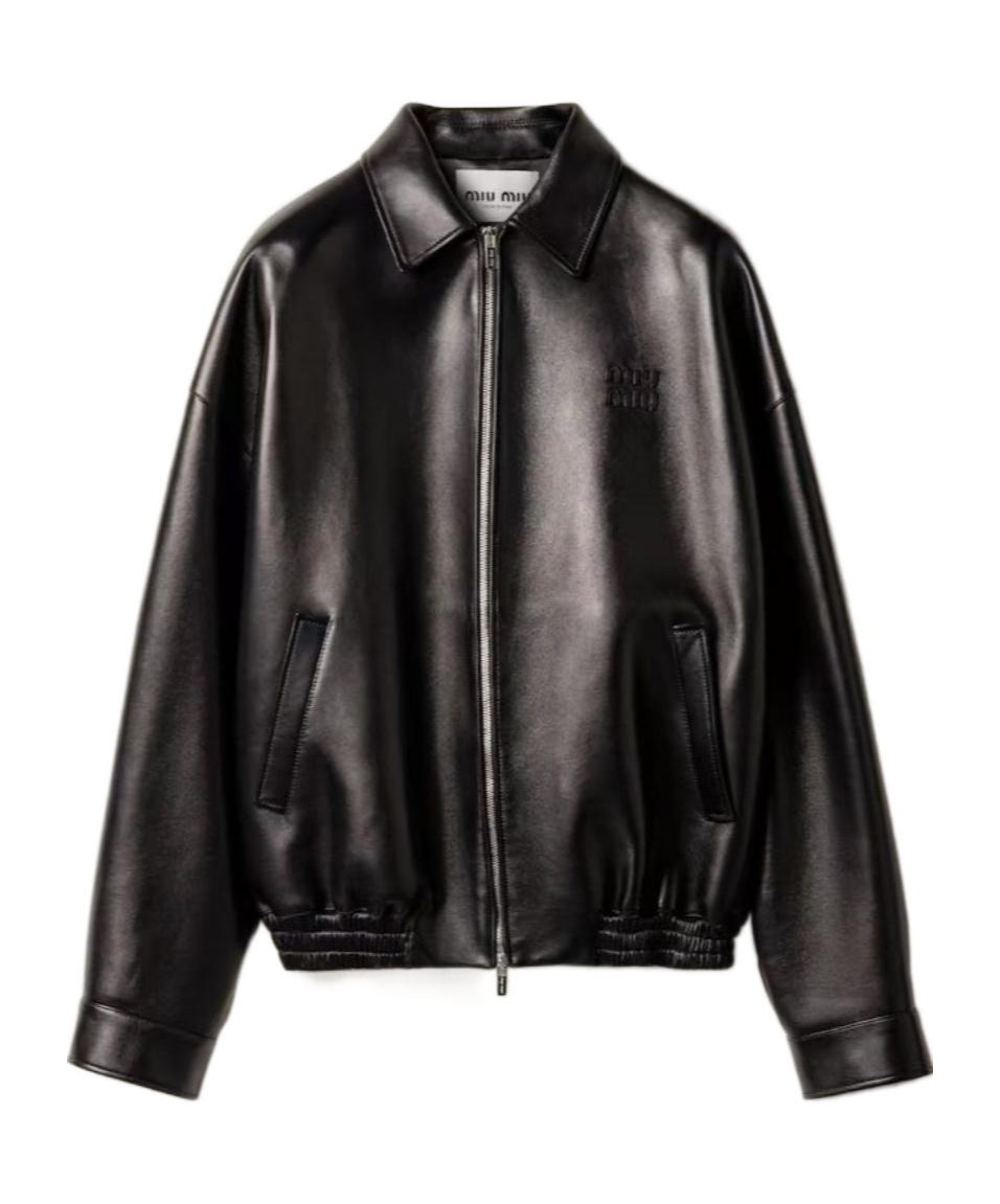【ミュウミュウ】 Jackets - Leather Jackets ジャケット Women's Leather jacket | MIU MIU | 24S