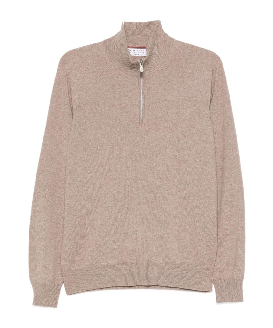 BRUNELLO CUCINELLI カシミヤ ジップアップセーター BRUNELLO CUCINELLI カシミヤ ジップアップセーター